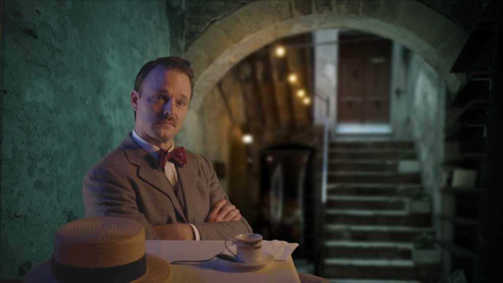 Jay Sullivan in The Man With The Flower in His Mouth, one of the classic plays in the digital season.
Photo by John Carrithers.