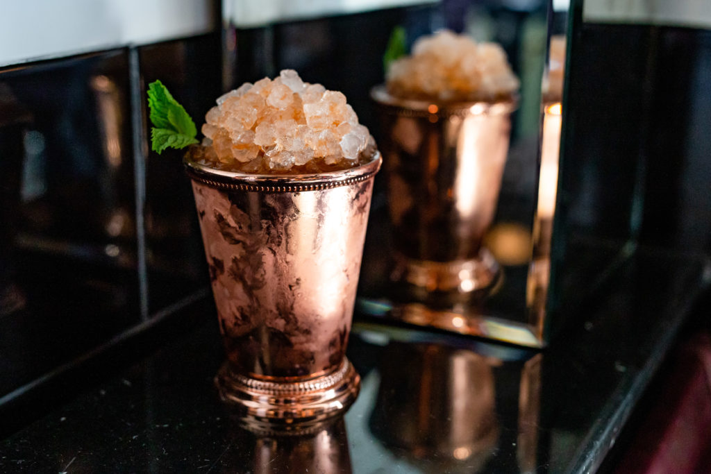 The classic Mint Julep is on the menu when Loch Bar in River Oaks District celebrates the Kentucky Derby with food and drink specials and a Best Hat contest. (Photo by Kirsten Gilliam)