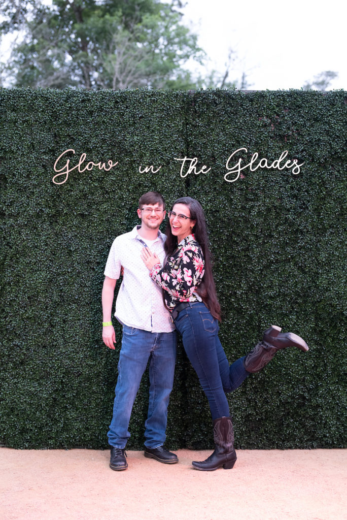 Nicole & Brandon Wilson at the Urban Wild Glow in the Glades fundraiser (Photo by Daniel Ortiz)