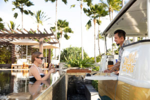 The Four Seasons Oahu recently debuted Dr. Mai Tai’s, the new swim-up bar located at the water’s edge of the property’s infinity pool.   