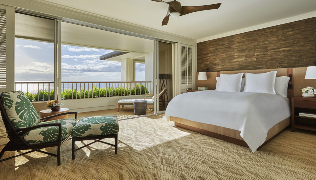 A room with a view at the Four Seasons Oahu (Photo by Christian Horan)
