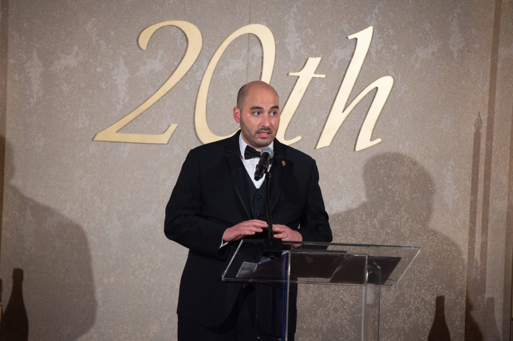 Steven McDonald at the Houston Symphony Wine Dinner at The Astorian (Photo by Wilson Parrish)