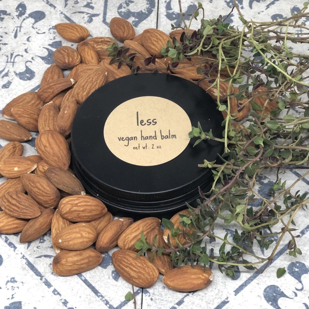 Less products believe less is more from ingredients to packaging - vegan hand balm.