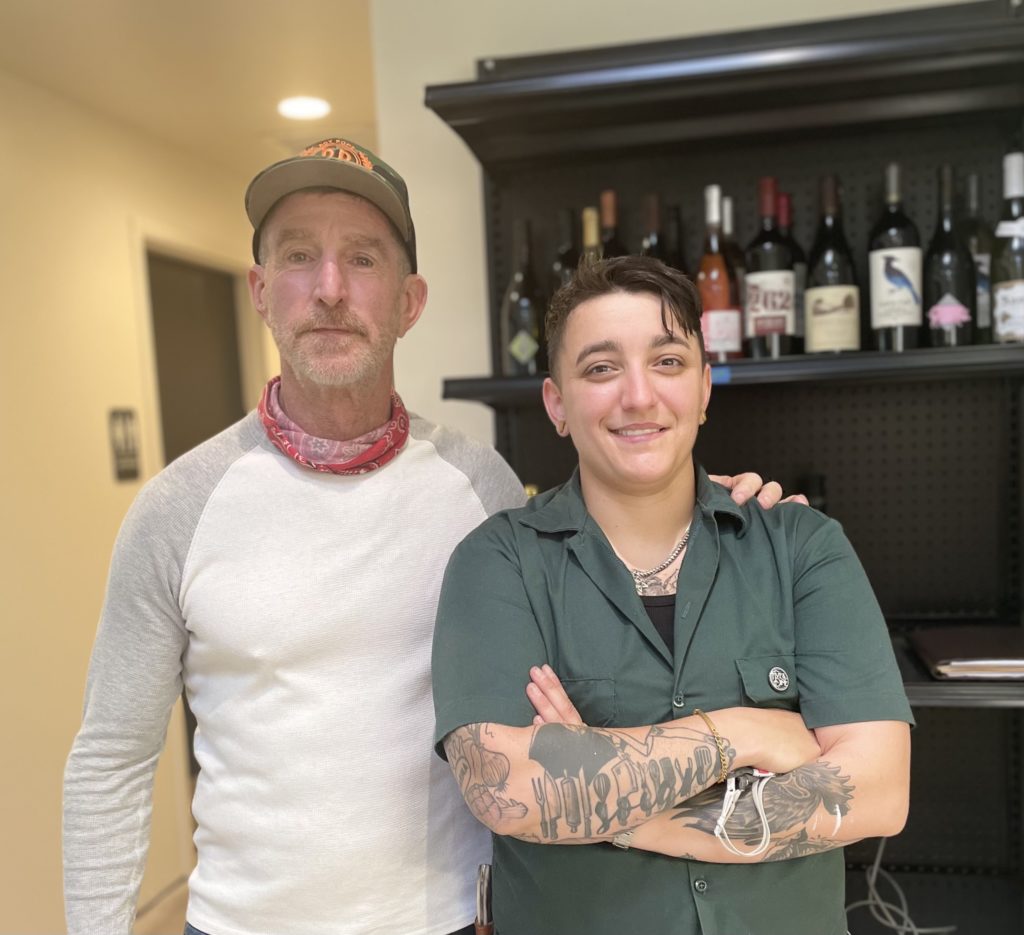 Chef Lou Lambert and Chef Bria Downey ready for Roy Pope's reopening. (Photo by Courtney Dabney).