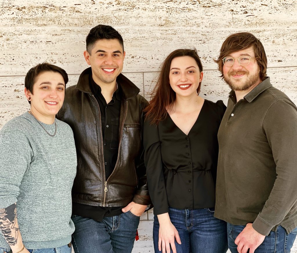 The Roy Pope Team includes culinary director Bria Downey; owner-operator Chris Reale; store manager Abigaile Reale; and beverage director Mikey Riojas. (Courtesy photo).