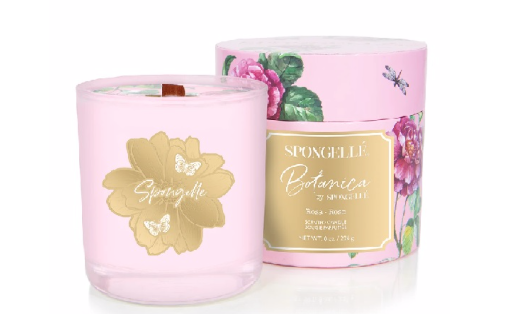 Spongelle Rose Botanica Candle at Bering’s