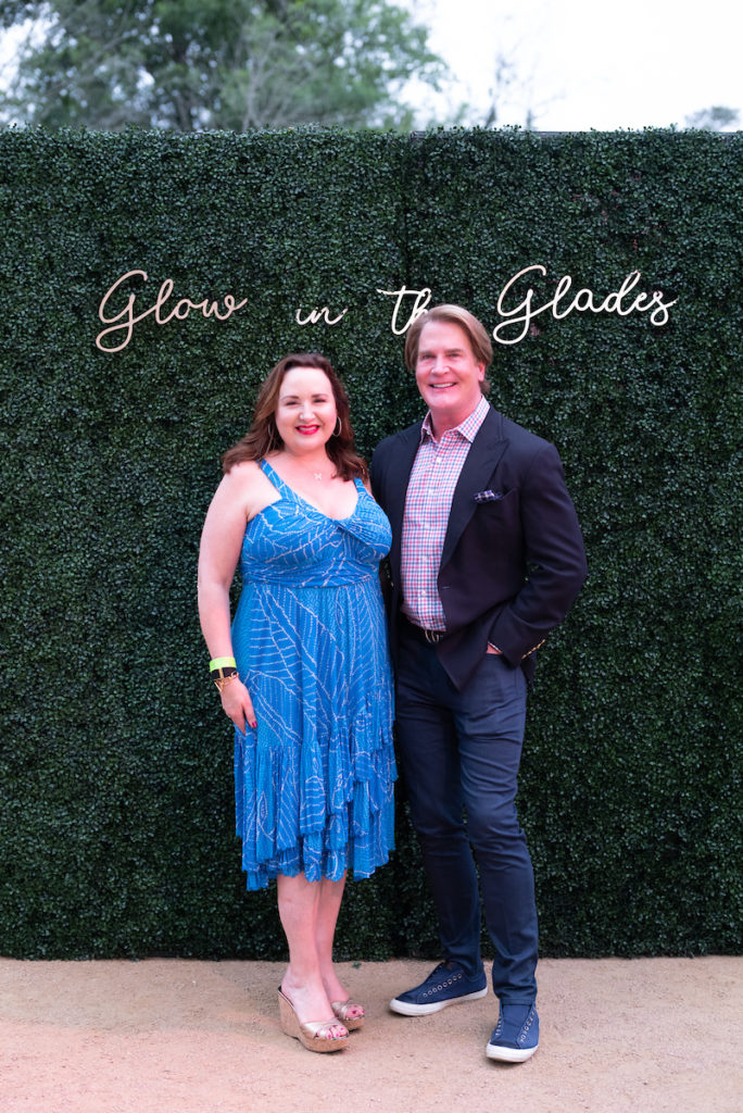 Tara Simon, George Lancaster at the Urban Wild Glow in the Glades fundraiser (Photo by Daniel Ortiz)