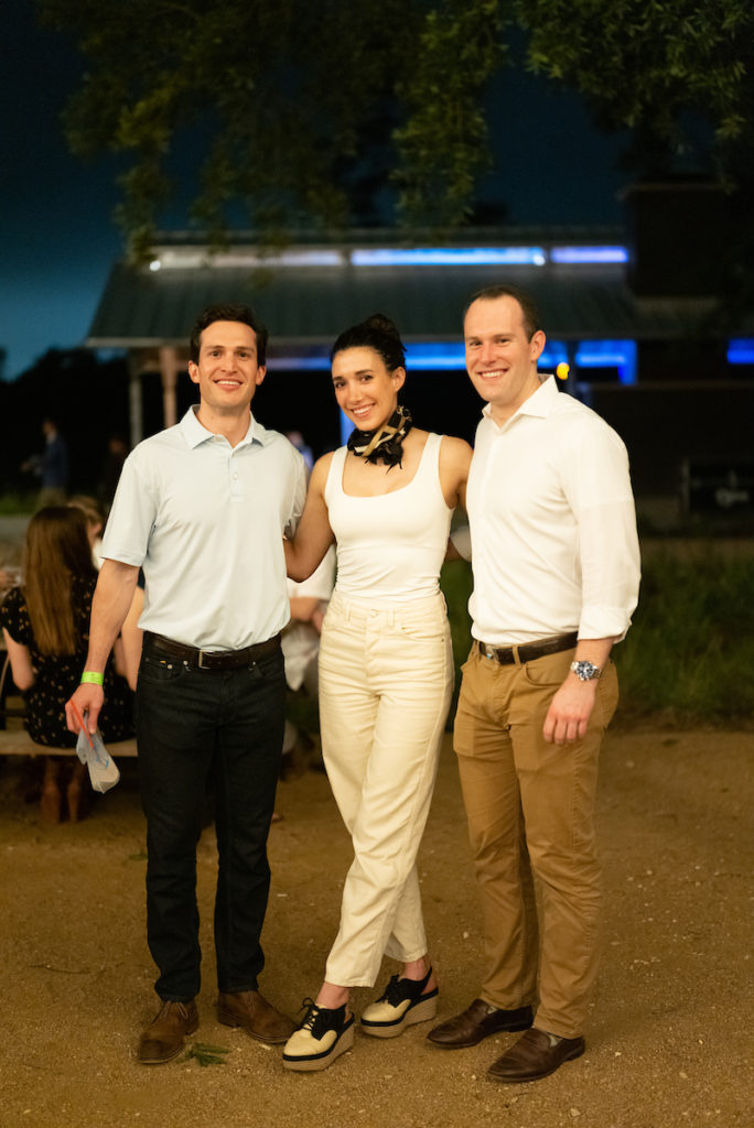 Zach Gaitz, Annemieke Lupton, John Montgomery at the Urban Wild Glow in the Glades fundraiser (Photo by Daniel Ortiz)