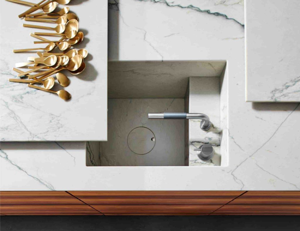 MOTION glides to creates additional, seating or a workspace.