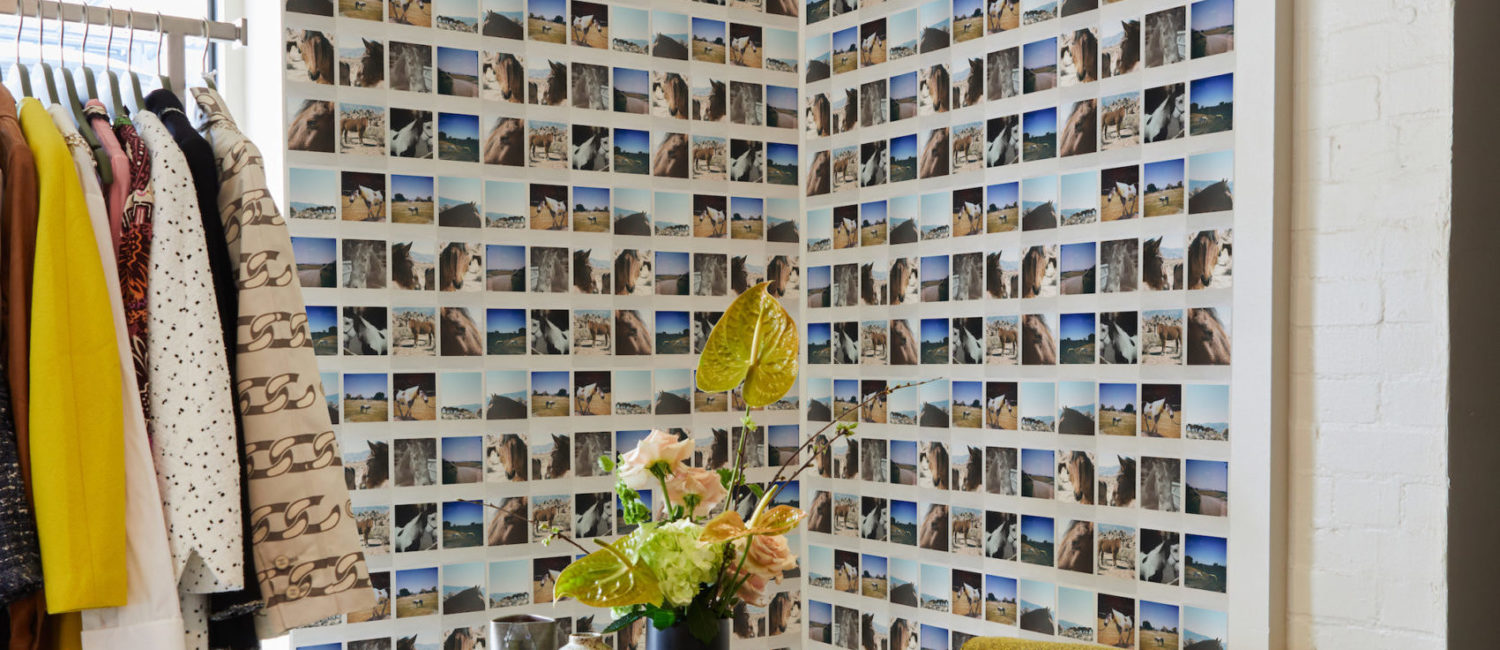 the-realreal-Polaroid Art Wall | photo credit: Mattie Gresham