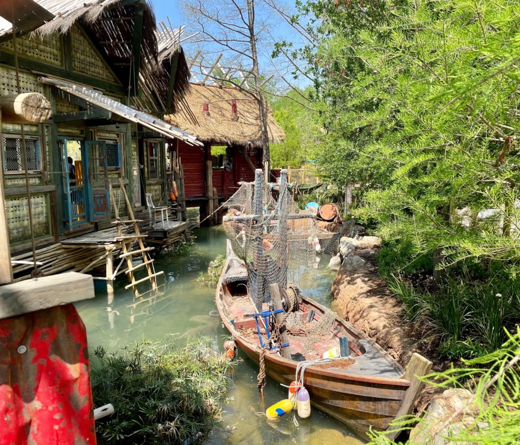 Elephant Springs is made to look like an authentic Asian fishing village. Photo by Courtney Dabney.