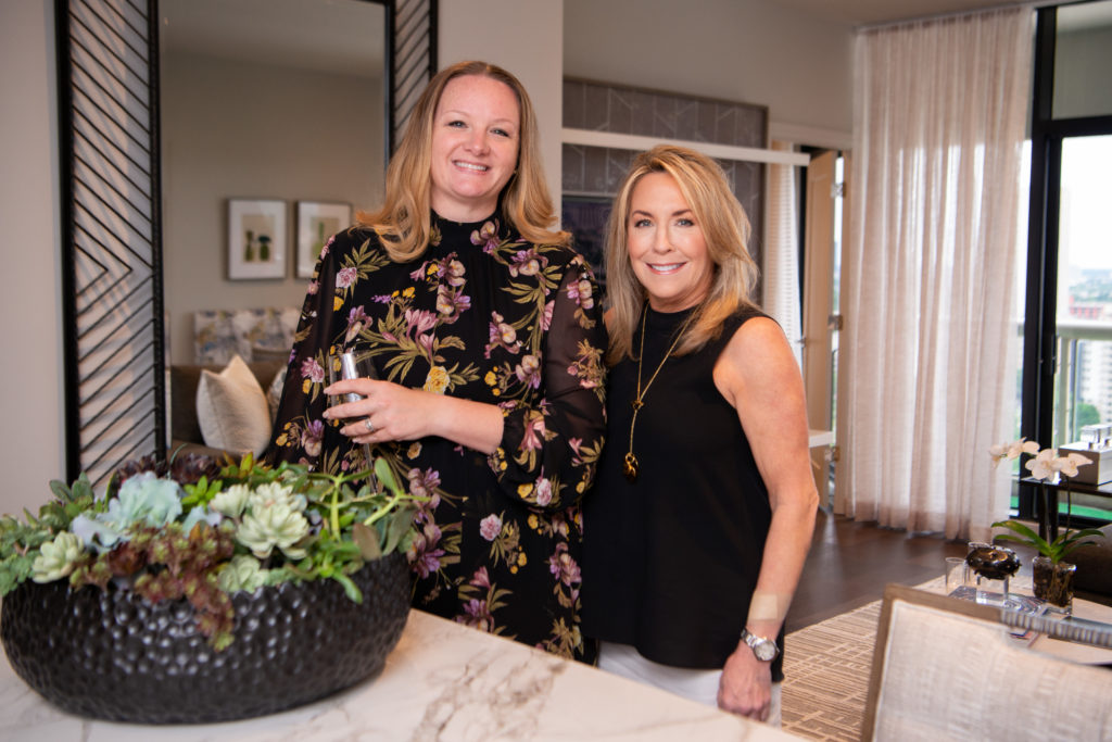 Tiffany Edwards, Cheryl Baker tour newly remodeled condos at The Parklane near Hermann Park. 
