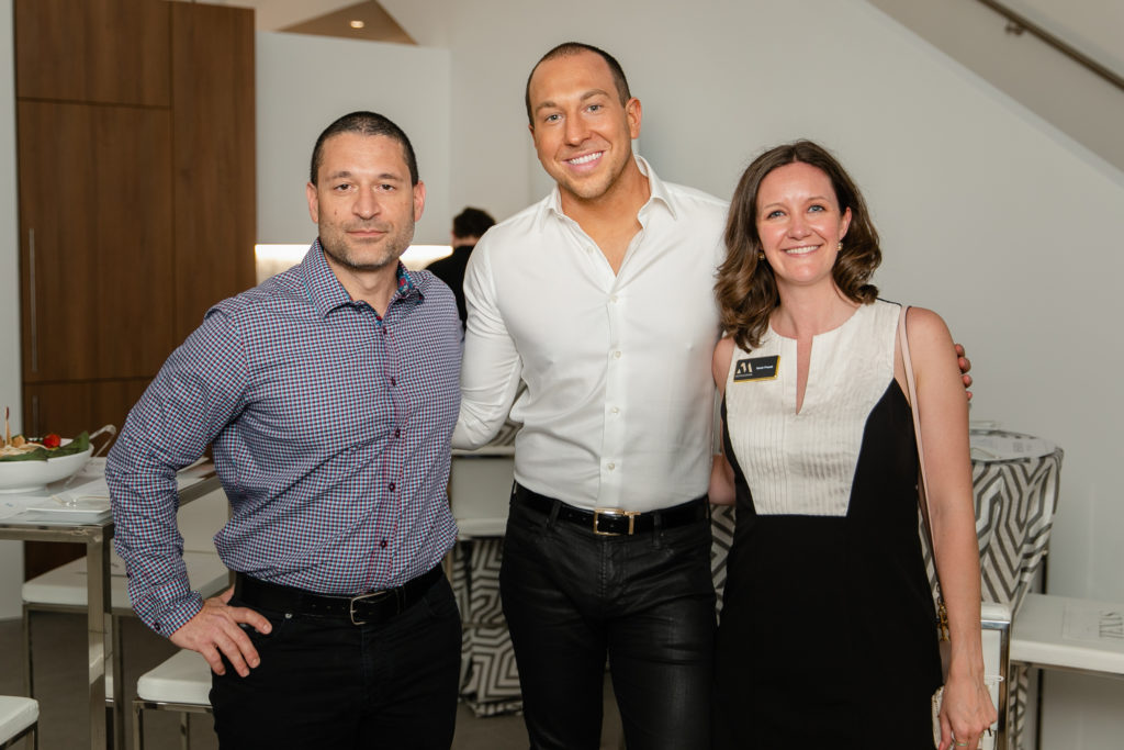 COOKCHILL owner Alan Nahman, Monogram creative director Richard Thomas Anuszkiewicz, Monogram sales manager Sarah Prazak (Photo by Johnny Than)