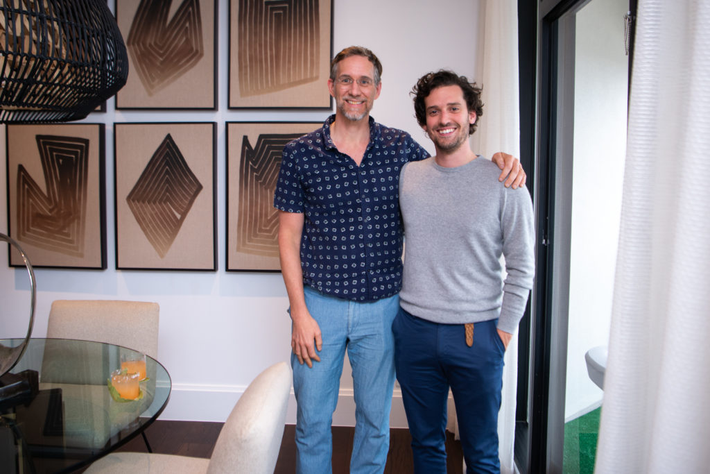 Ben Koush, Luis de las Cuevas tour newly remodeled condos at The Parklane near Hermann Park.