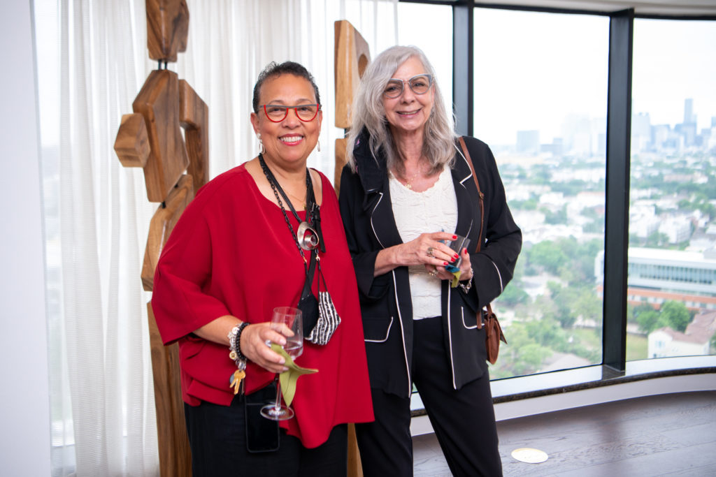Gwendolyn Joseph, Trish Hooper tour newly remodeled condos at The Parklane near Hermann Park. 