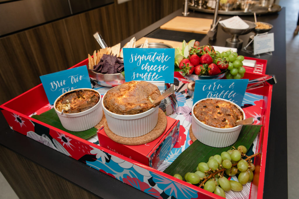 Fab Fête by Elizabeth Swift Copeland provided soufflé centerpieces for the Texas Design Week event at COOKCHILL. (Photo by Johnny Than)