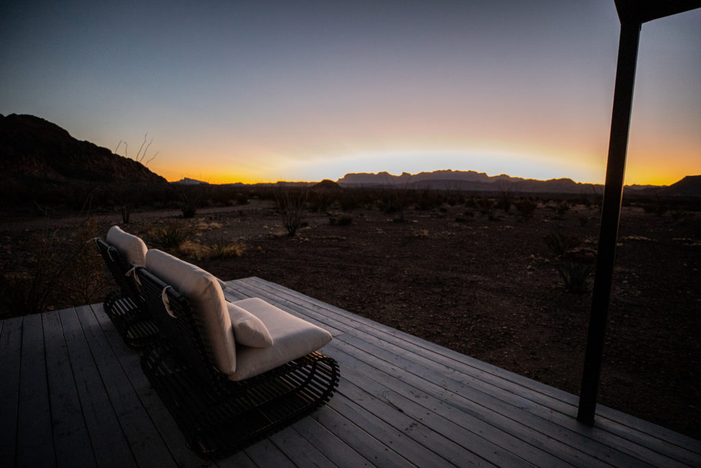 Texas brands were used as much as possible throughout The Local Chapter, including luxury outdoor furniture brand Stori Modern.  (Photo by Reed Kennedy)