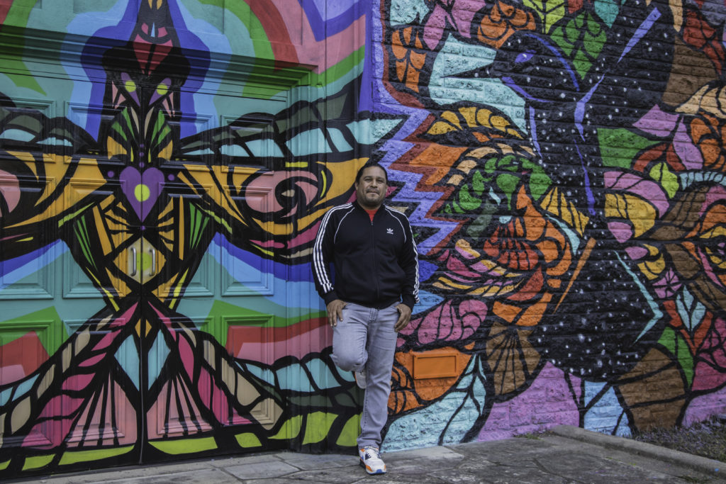 Daniel Anguilu, Houston Muralist and artist, will be a juror for "The Show Must Go On."