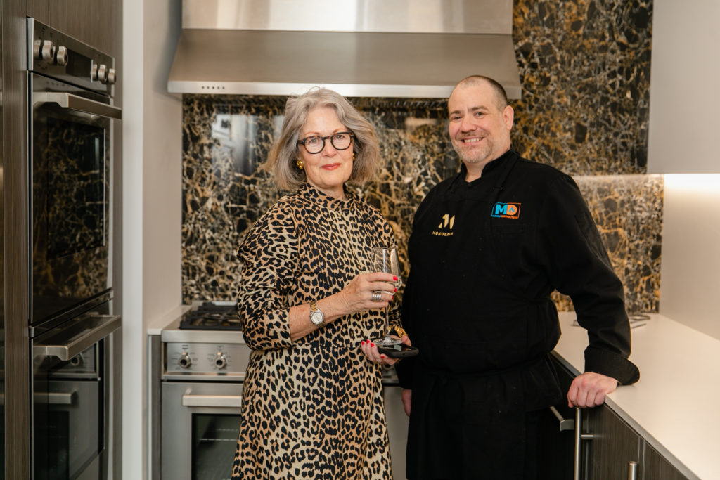 Carol Barden, Corporate Executive Chef Jay Johnston (Photo by Johnny Than)