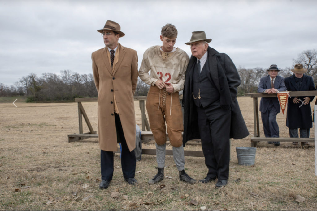 On the set of 12 Mighty Orphans - book written by sports writer Jim Dent. (Photo courtesy of Sony Classics)