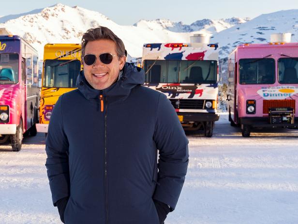 Tyler Florence, host of the Food Network's The Great Food Truck Race, presents the elements of Alaska as the primary challenge for chefs.