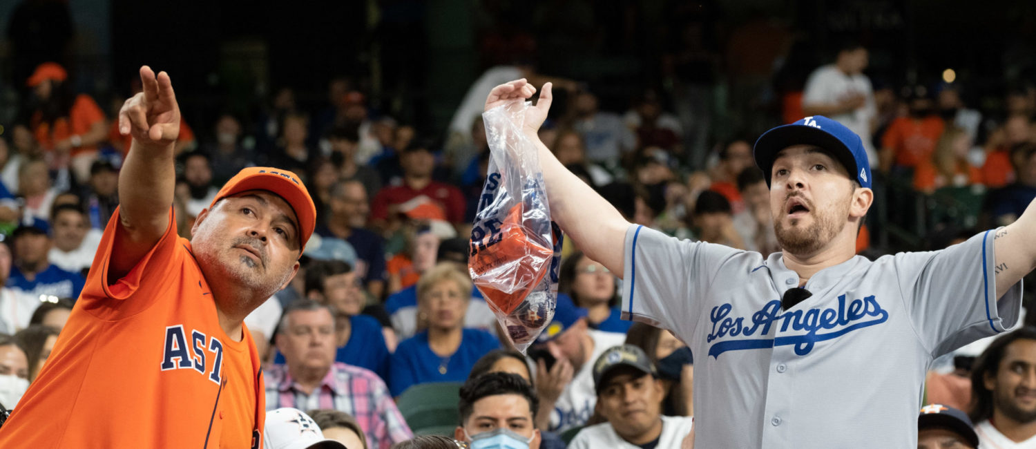 Houston Astros lost to the Los Angeles Dodgers 9-2 before a full capacity crowd at Minute Maid Park