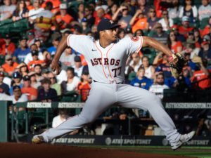 Houston Astros faced the Los Angeles Dodgers and pitcher Trevor Bauer in game two of a series at Minute Maid Park