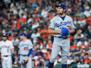 Houston Astros faced the Los Angeles Dodgers and pitcher Trevor Bauer in game two of a series at Minute Maid Park