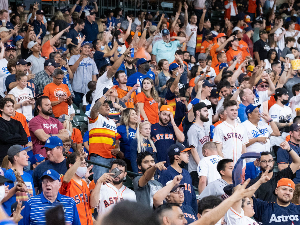 The packed crowds are back — and so is the sense of fun — at Minute Maid Park. (Photo by F. Carter Smith)
