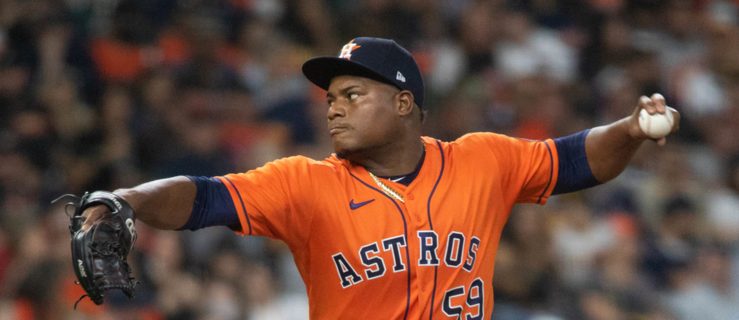 Framber Valdez Houston Astros faced the San Diego Padres in game one of a weekend series at Minute Maid Park