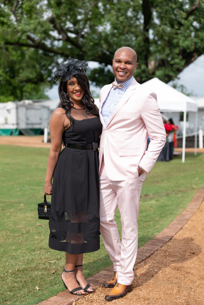 Cicely Reid, Travis Torrence at the Bo's Place Hats, Hearts & Horseshoes benefit at Houston Polo Club. (Photo by Daniel Ortiz)