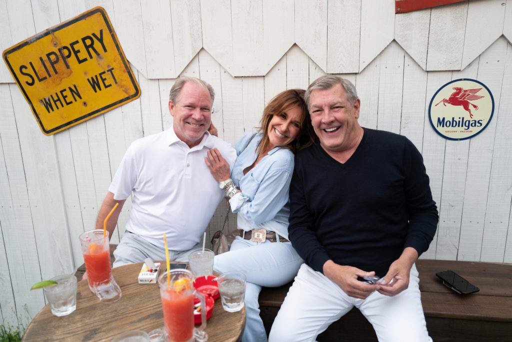 Cliffe Reckling, Annie Amante, Neal Hamil join the preview party of Fat Boots Trailer Park Bar on Washington Avenue in 2021.