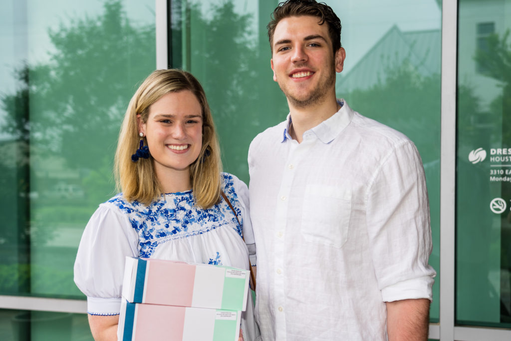 Emily Robinson, Trevor Walter at the Women of Wardrobe Spring Fling (Photo by Nikki Rosenberg)