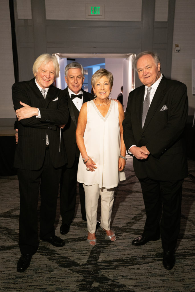 Franz Anton Krager, David & Dianne Voll, Andrzej Grabiec at the Virtuosi of Houston 25th anniversary gala. (Photo by Daniel Ortiz)