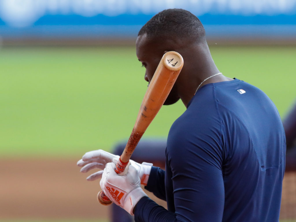 Yordan Alvarez is a student of hitting. (Photo by F. Carter Smith)