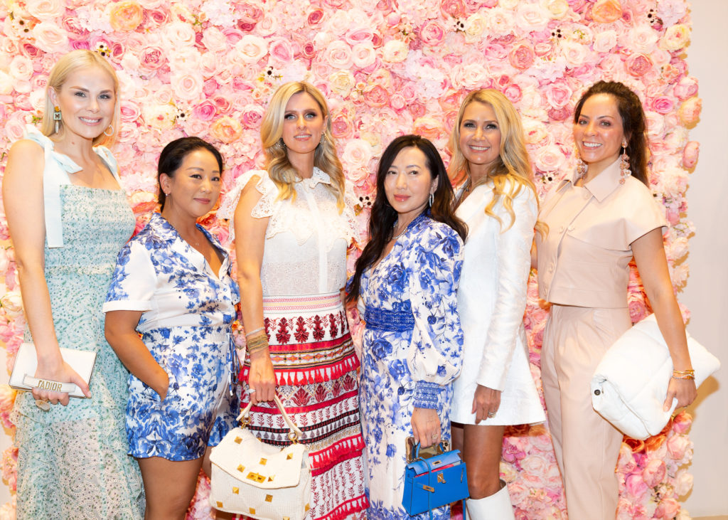 Kameron Westcott, Nicky Hilton, Tina Craig, Kary Brittingham, Samantha Wortley at Alice + Olivia (courtesy of Kaitlin Saragusa : BFA) 