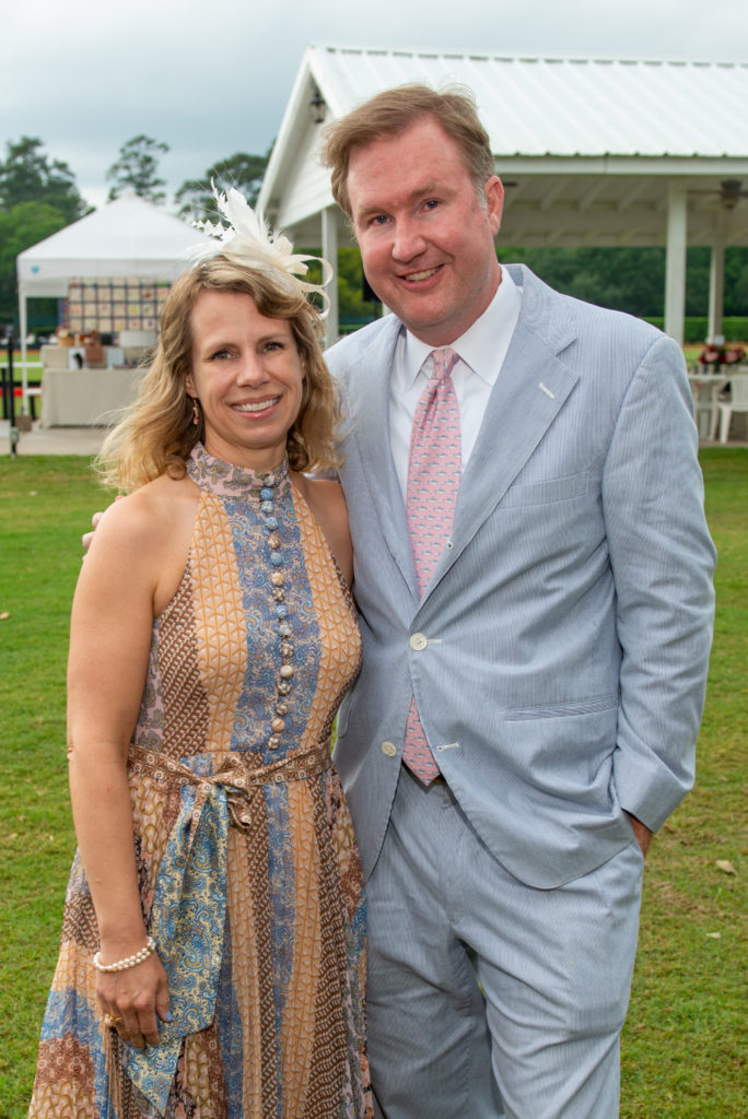 Lauren & Rob Gray at the Bo's Place Hats, Hearts & Horseshoes benefit at Houston Polo Club. (Photo by Jacob Power)