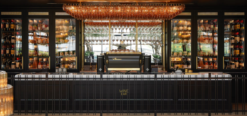 The third-floor Wine Bar offers a selection of wine and champagne to be enjoyed throughout the store. (Photo by R2ro Photography)