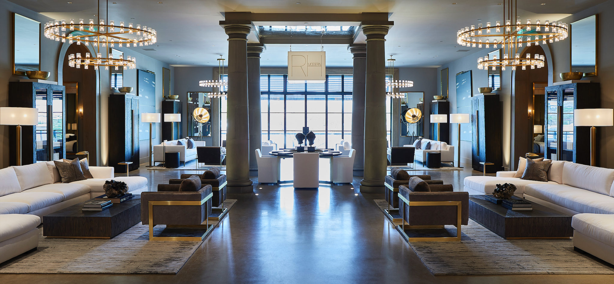 RH Opens a Stunning Gallery Store and Stylish Rooftop Restaurant in