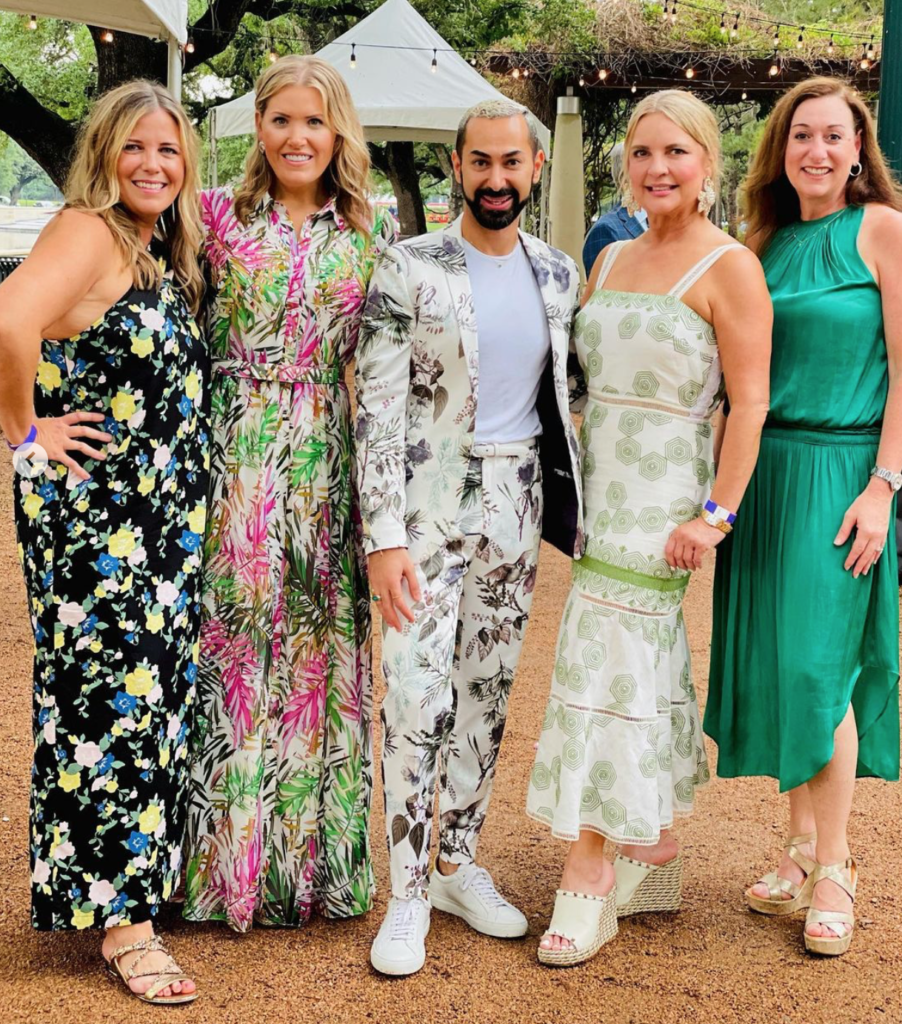 Melissa Sugulas, Amanda Buffone, Fady Armanious, Melissas Juneau, Amalia Stanton at the Hermann Park Conservancy Evening in the Park (Instagram photo)  (Photo by Priscilla Dickson)