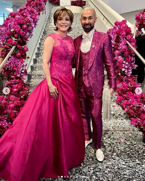 Hallie Vanderhider, Fady Armanious at the 2021 Museum of Fine Arts, Houston Grand Gala Ball (Instagram photo)