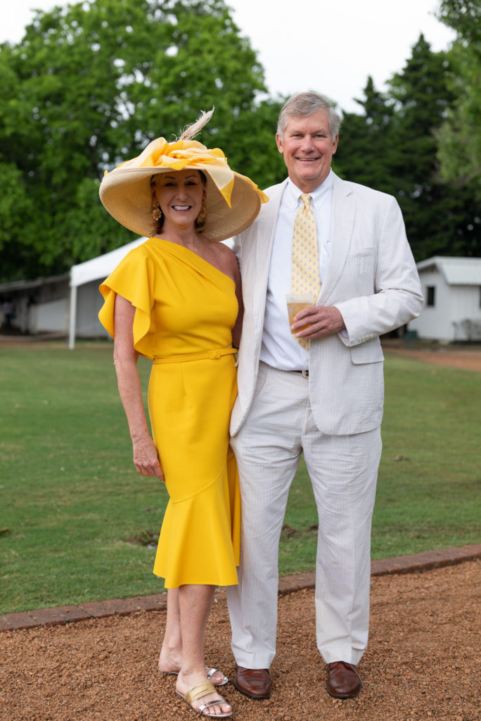 Shelley Reeves, Lee Boyer at the Bo's Place Hats, Hearts & Horseshoes benefit at Houston Polo Club. (Photo by Daniel Ortiz)