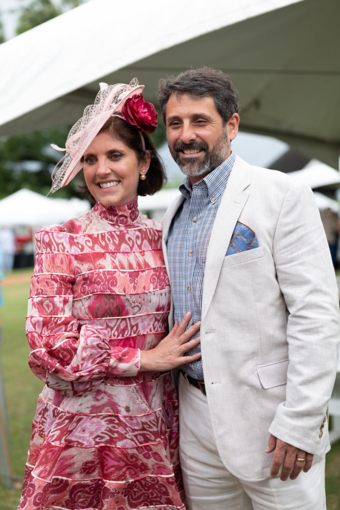 Stacey & Al Lindseth at the Bo's Place Hats, Hearts & Horseshoes benefit at Houston Polo Club. (Photo by Daniel Ortiz)