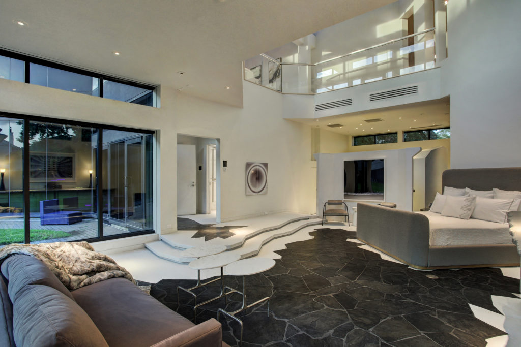 It's a bedroom like no other at the so-called Darth Vader house in Houston's West University. (Photo courtesy of Martha Turner Sotheby’s International Realty) 