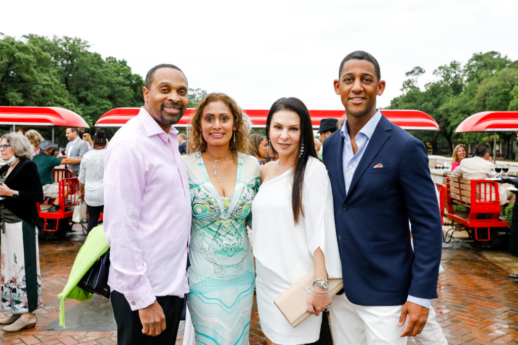 Monsterville Horton, Bhakti Khatri, Sharon & Errol McLaughlin at the Hermann Park Conservancy Evening in the Park (Photo by Priscilla Dickson)