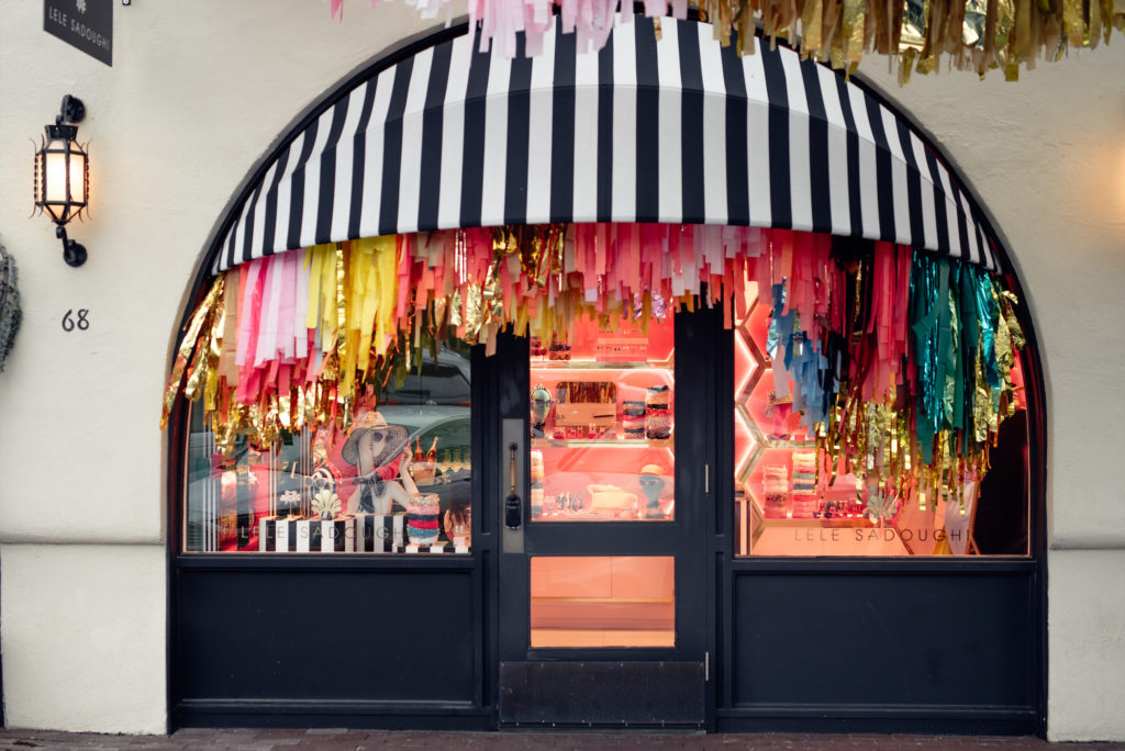 Lele Sadoughi celebrated the opening of her first brick-and-mortar with a garden party in Highland Park Village. (Photo by Bryson G Visuals)