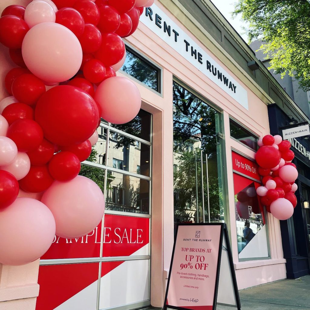 Rent the Runway's month-long pop-up in Dallas' West Village (courtesy of West Village)