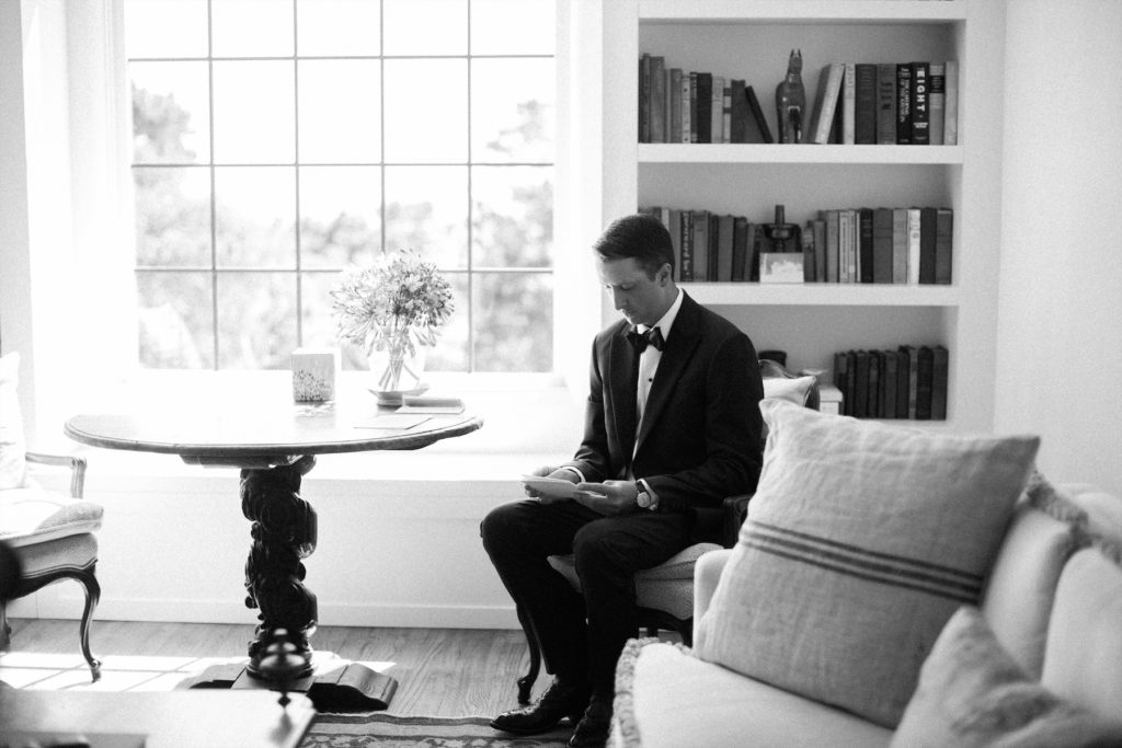Samuel Finley Ewing IV pre-ceremony. (Photo by Liz Banfield)