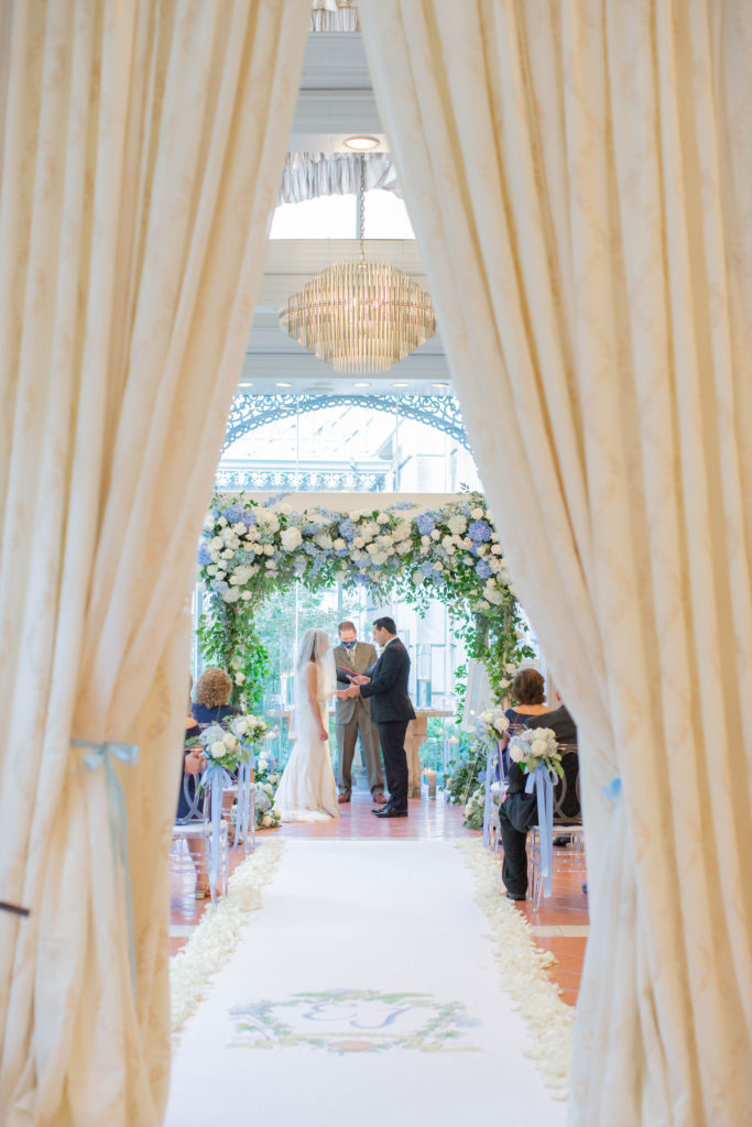Erica Eisen Kahn and Jared Kahn's were married in Hotel Crescent Court.  (Photo by Thisbe Grace McWilliams)