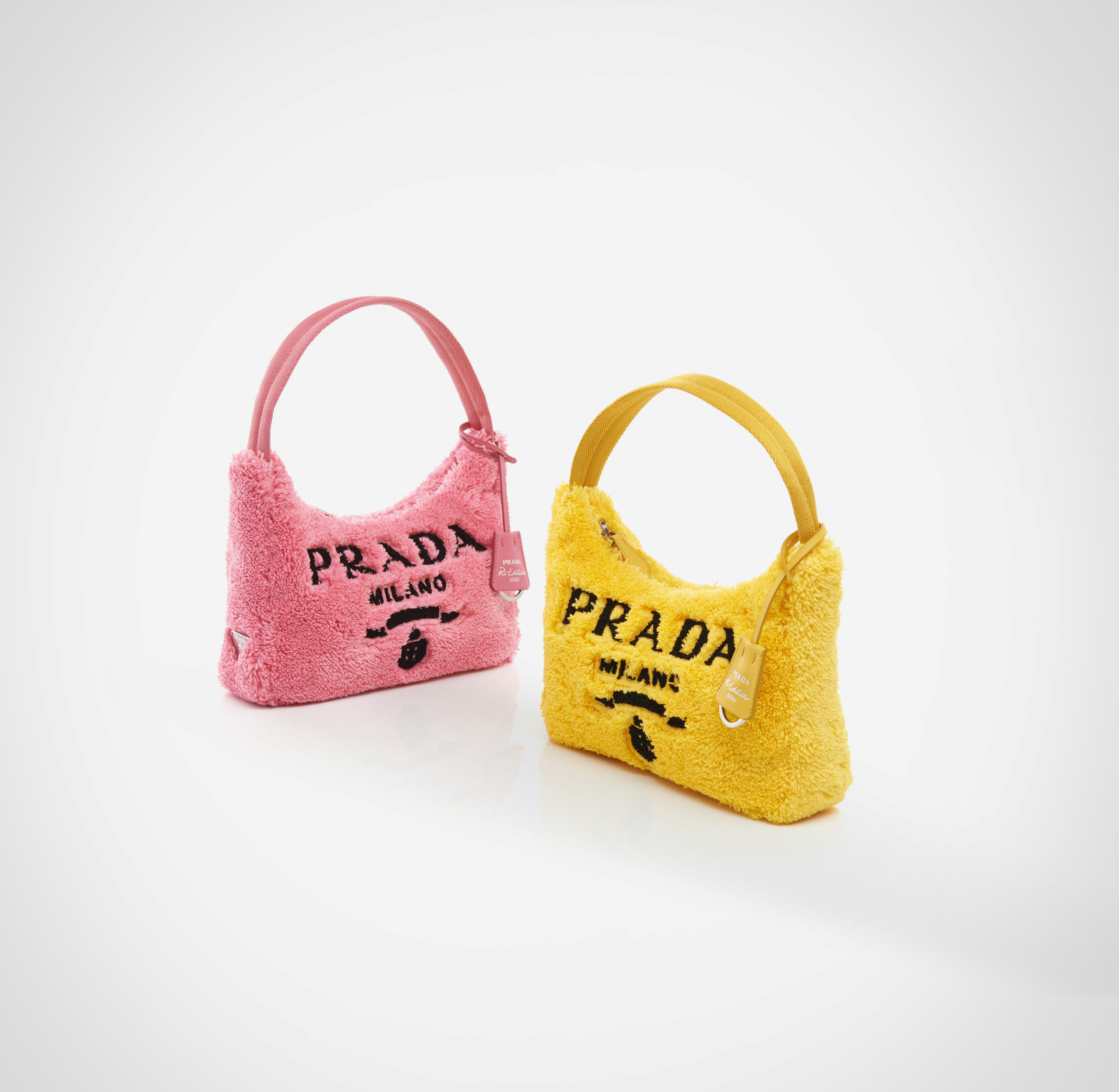 Prada Re-Edition 2000 Terry Mini Bag Yellow/Black